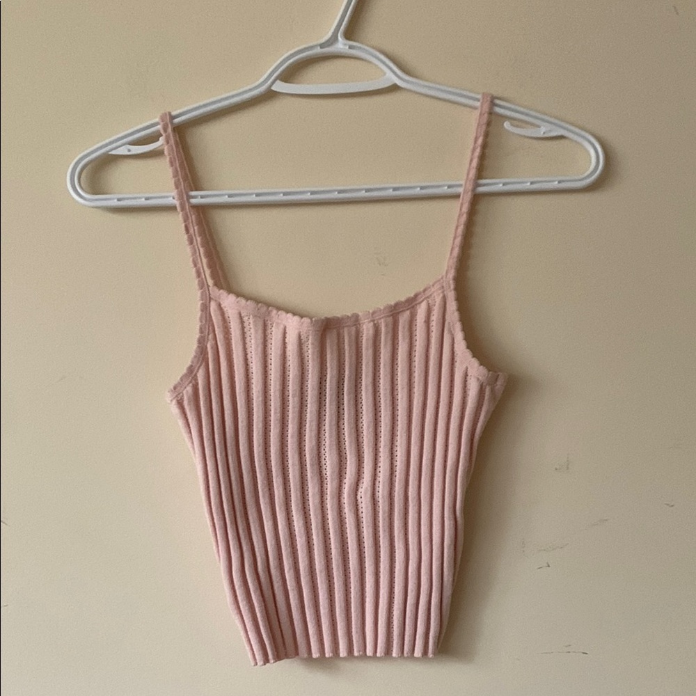 Pacsun Beverly and Beck Pink Ribbed Knit Cami Top
